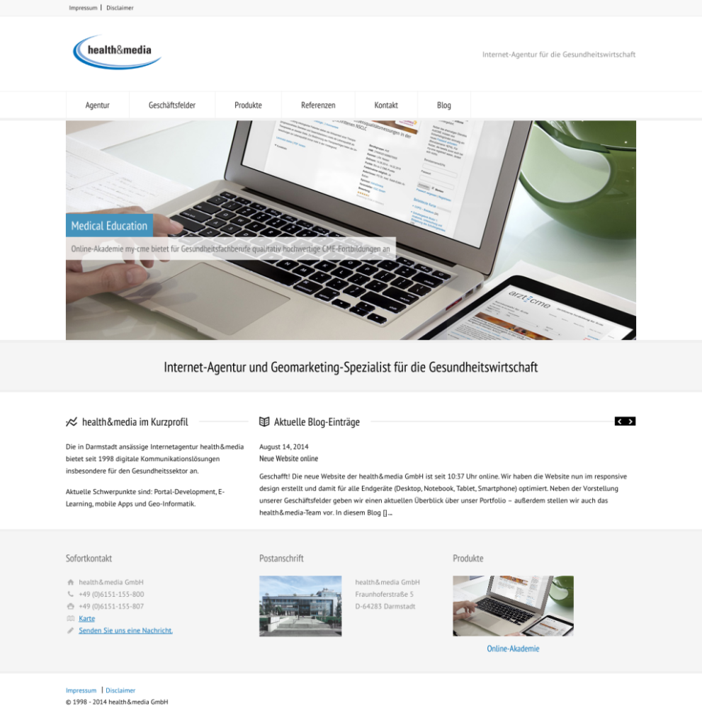 Screenshot Relaunch 2014
