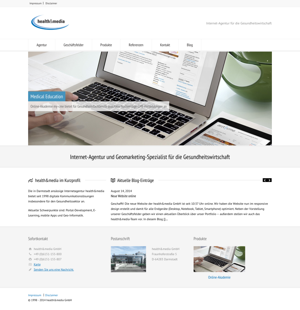 Neue Website online