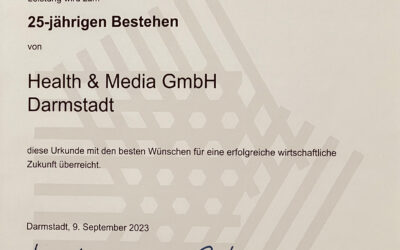 25 Jahre health&media GmbH