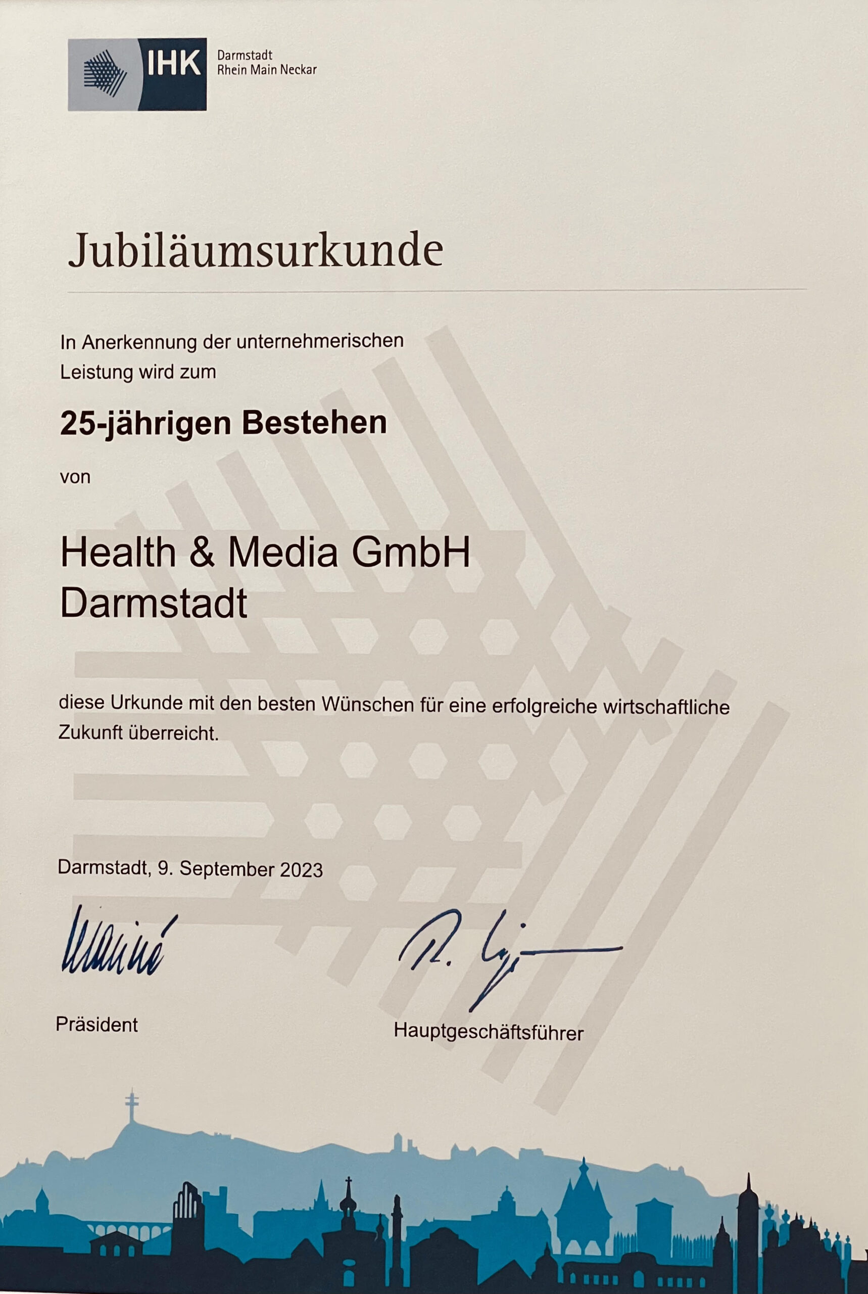 25 Jahre health&media GmbH